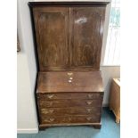 Georgian Mahogany Bureau Bookcase (AF)