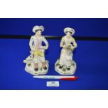 Pair of Staffordshire Figure - Husband & Wife