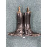 Pair of Leather Riding Boots with Jacks