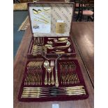 SBS Solingen 24k Gold Plated Cutlery Canteen