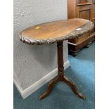 Small Oval Occasional Table on Tripod Base