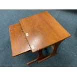 Nest of Two Retro Teak Occasional Tables