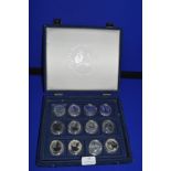 Twelve 1oz Fine Silver Britannia £2 Coins with Presentation Case