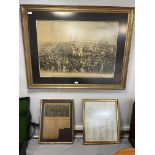 Gilt Framed Boxing Print plus Associated Information