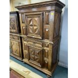 French Walnut Louis XIII Cabinet Deux Corps