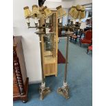 Heavy Brass Classical Column Standard Lamps