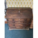 Georgian Mahogany Bureau (requires attention)