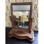 Victorian Mahogany Veneer Dressing Table Mirror
