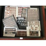 Large Collection of British Penny Red and Tuppeny Blue Stamps