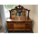 Large Victorian Mirrored Back Sideboard