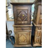 French Walnut Louis XIII Cabinet Deux Corps