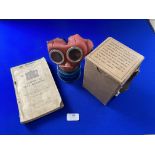 WWII Children's Mickey Mouse Gas Mask and 1929 Map Reading Guide