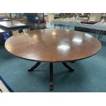 Circular Mahogany Dining Table