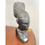 Carved Ebony Ethnic Bust
