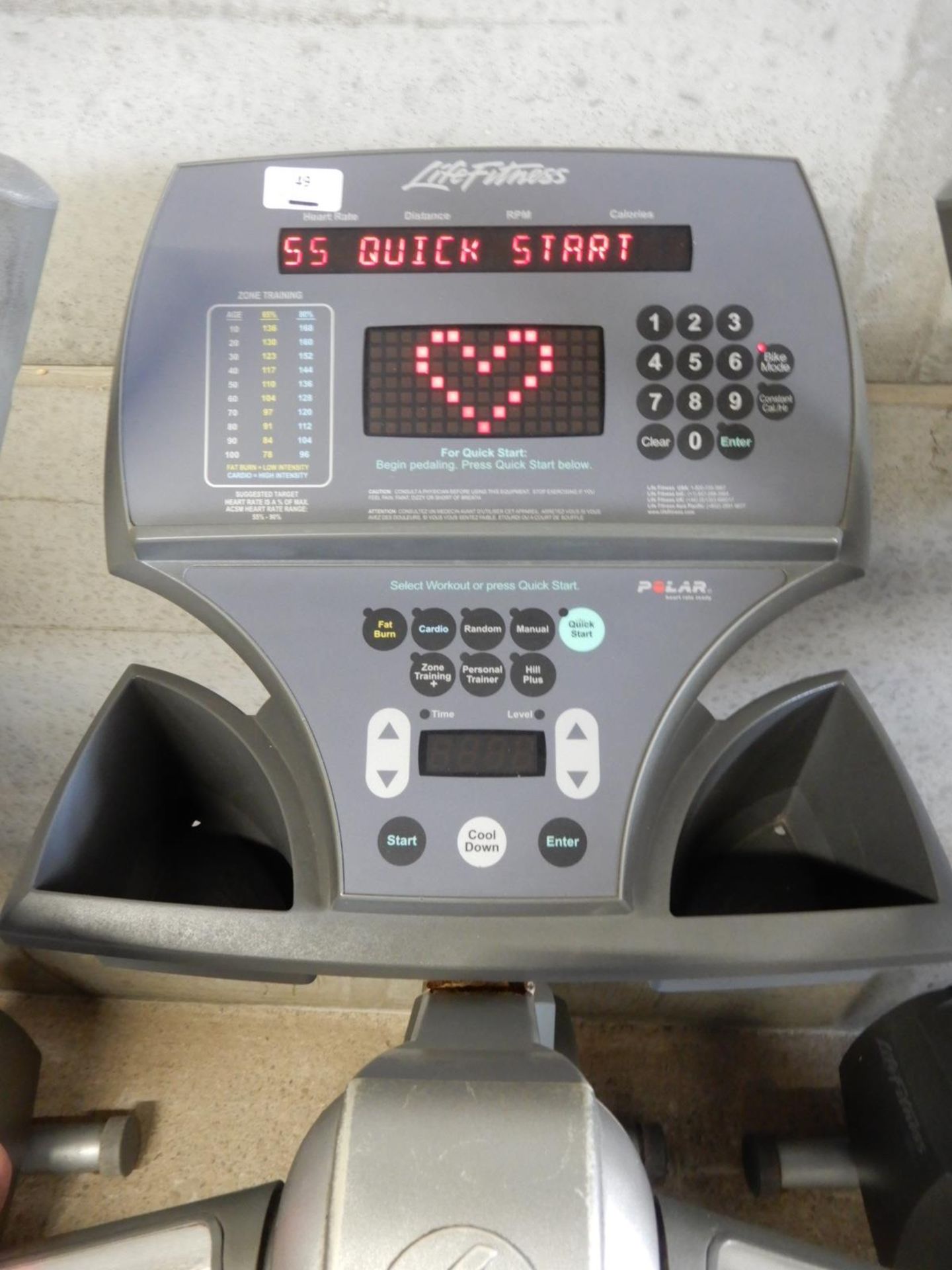 *Life Fitness 95CI Upright Exercise Cycle - Image 2 of 2