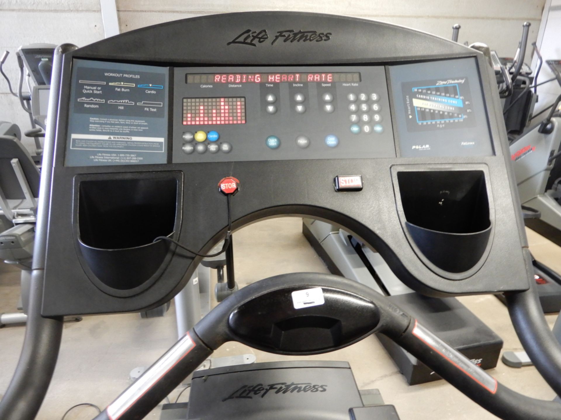 *Life Fitness Fitness 9500 HR Flexdeck Treadmill - Image 2 of 2