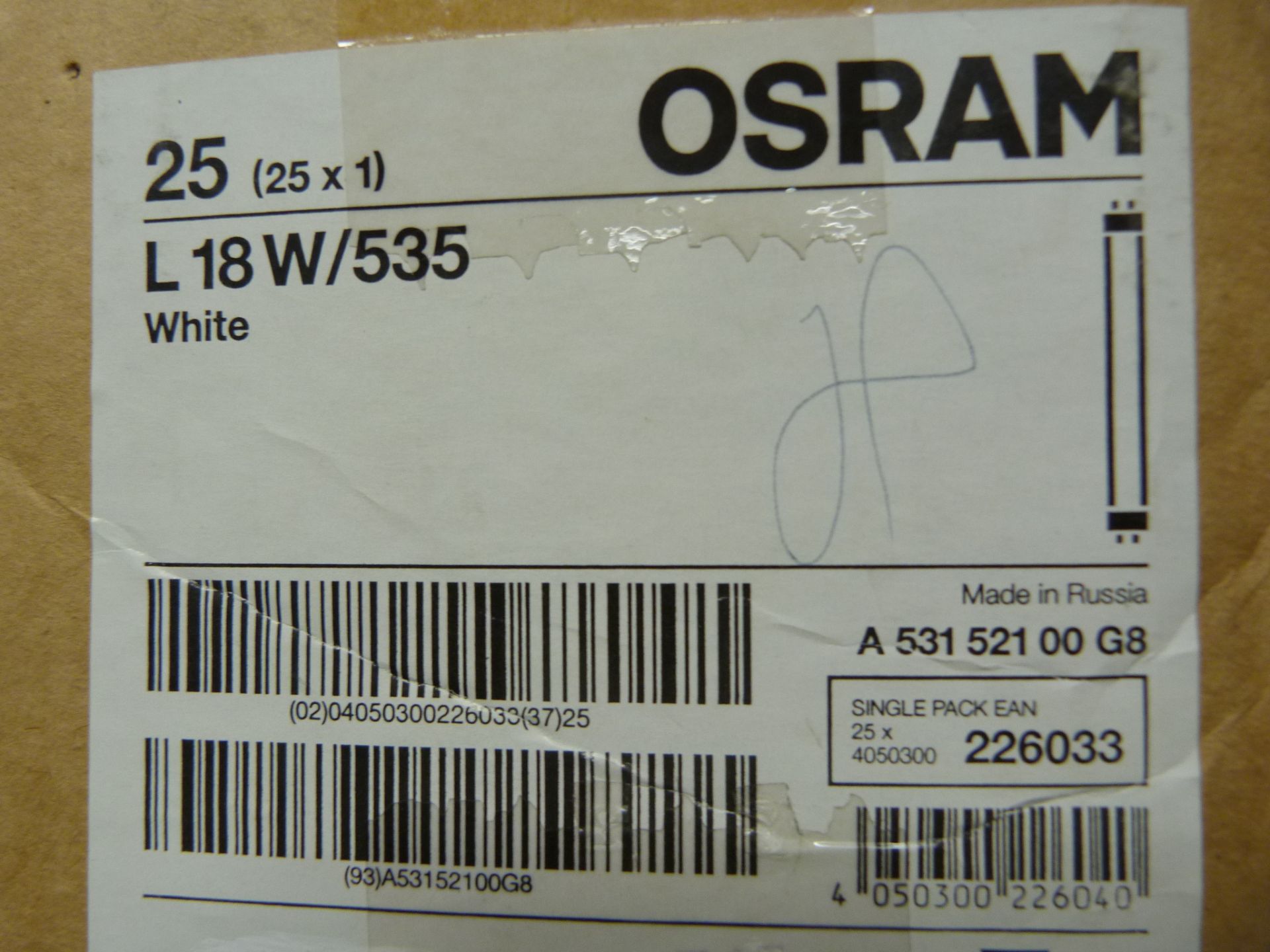 Five Boxes of Osram L18W/840 Strip Lights - Image 2 of 2