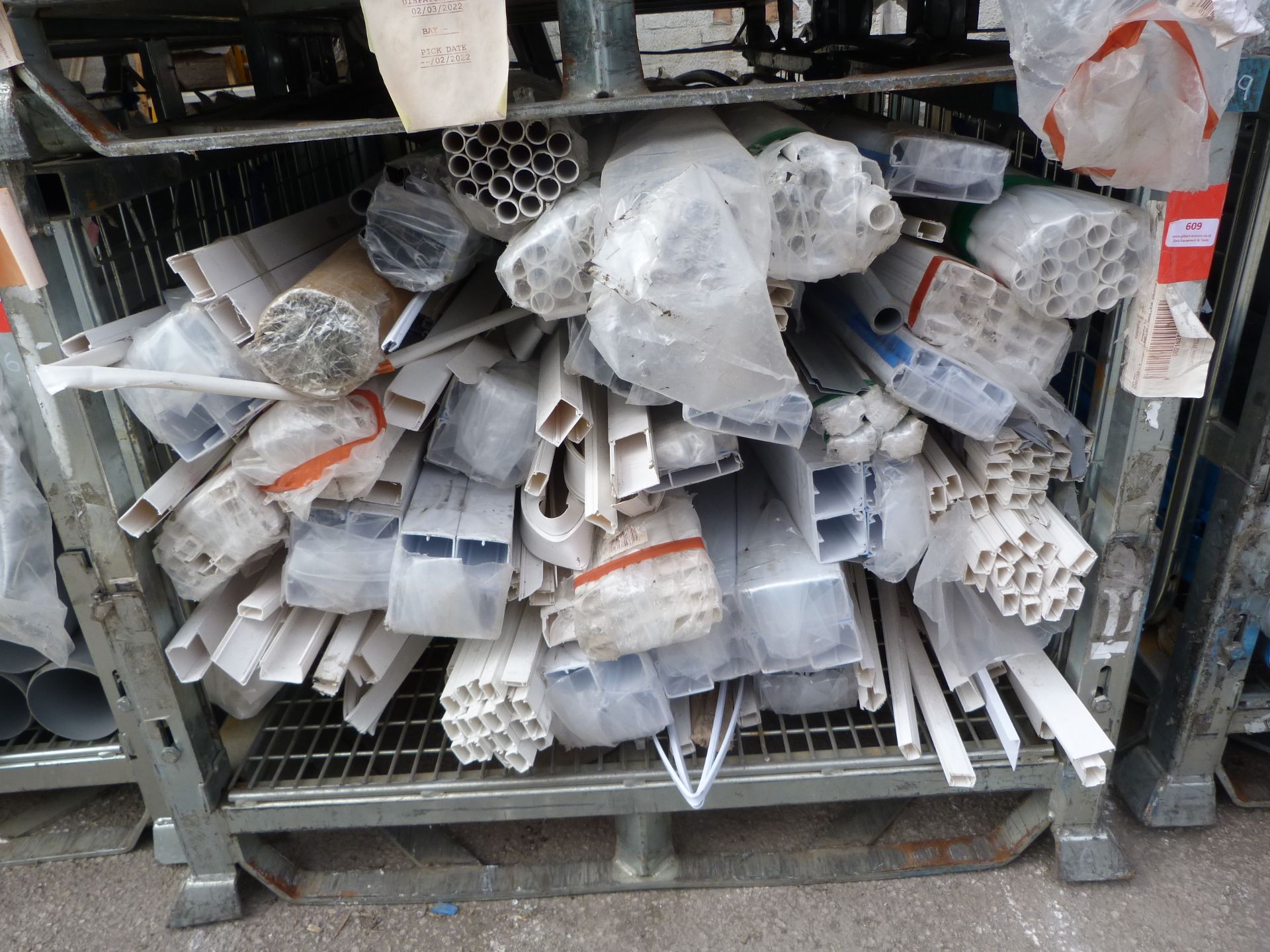 *Stillage of Assorted Plastic Pipe and Ducting (st