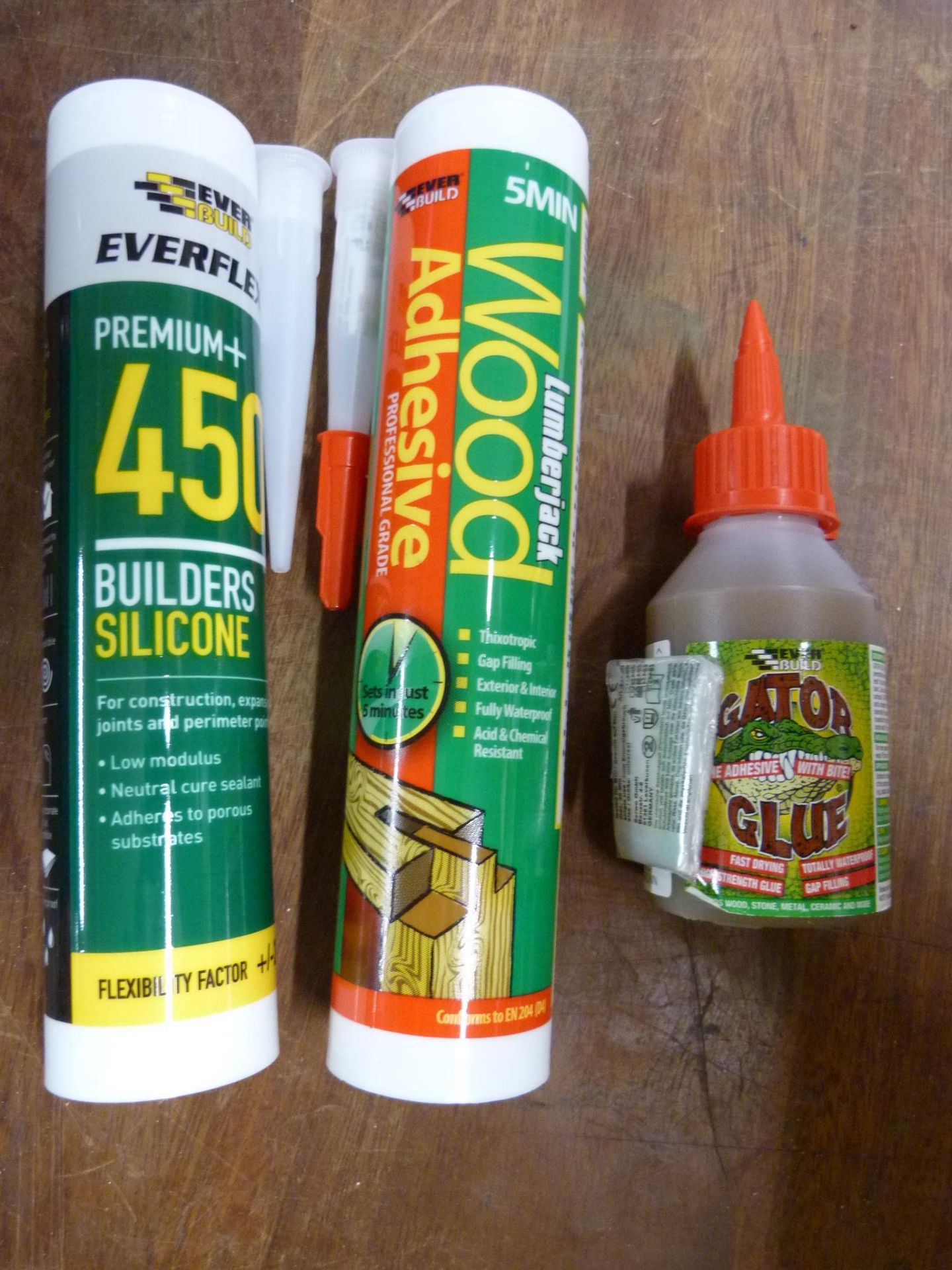 Three Boxed; Gator Glue, Wood Adhesive, and Builde