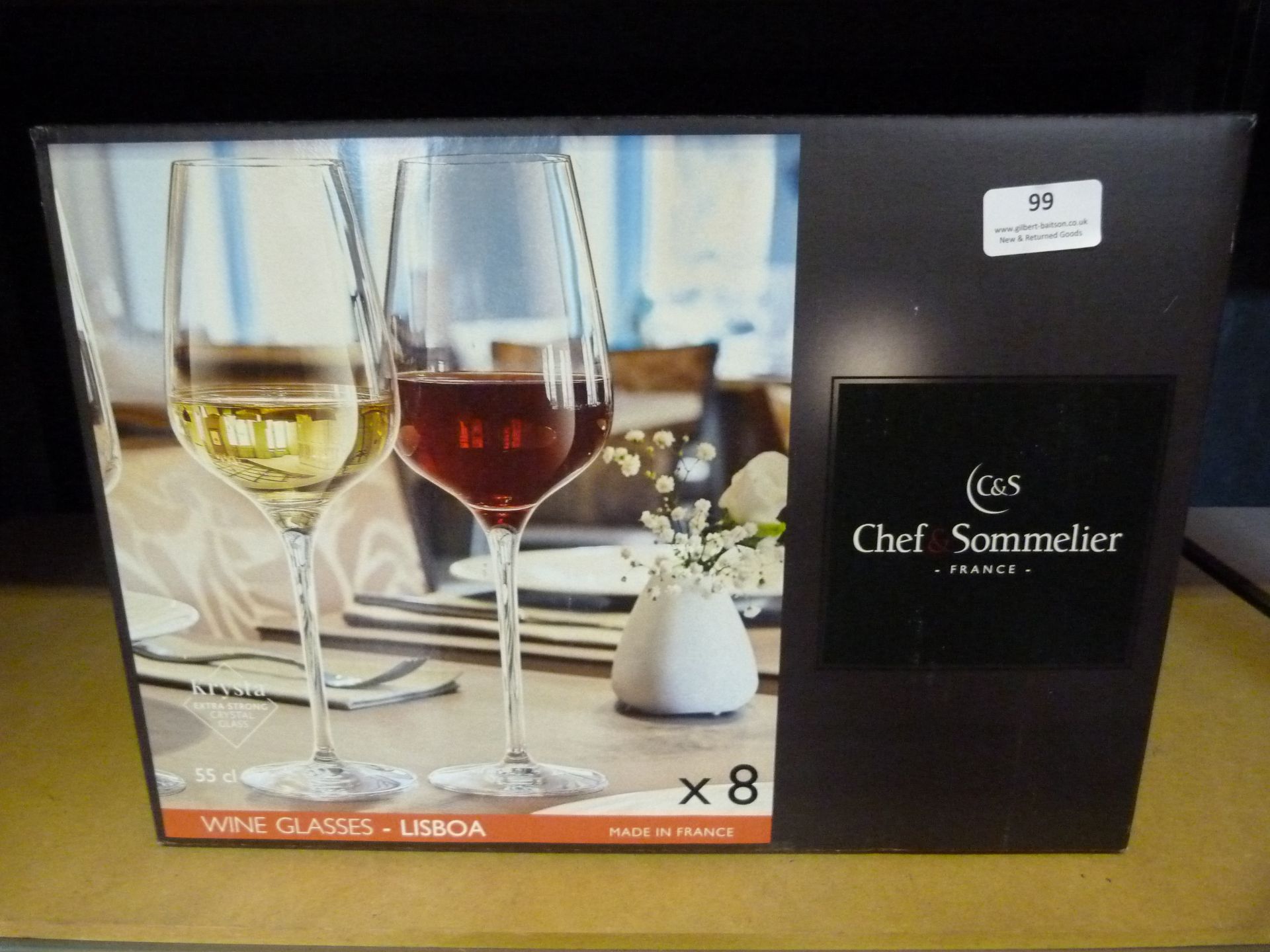 *Chef & Sommelier Wine Glasses x8