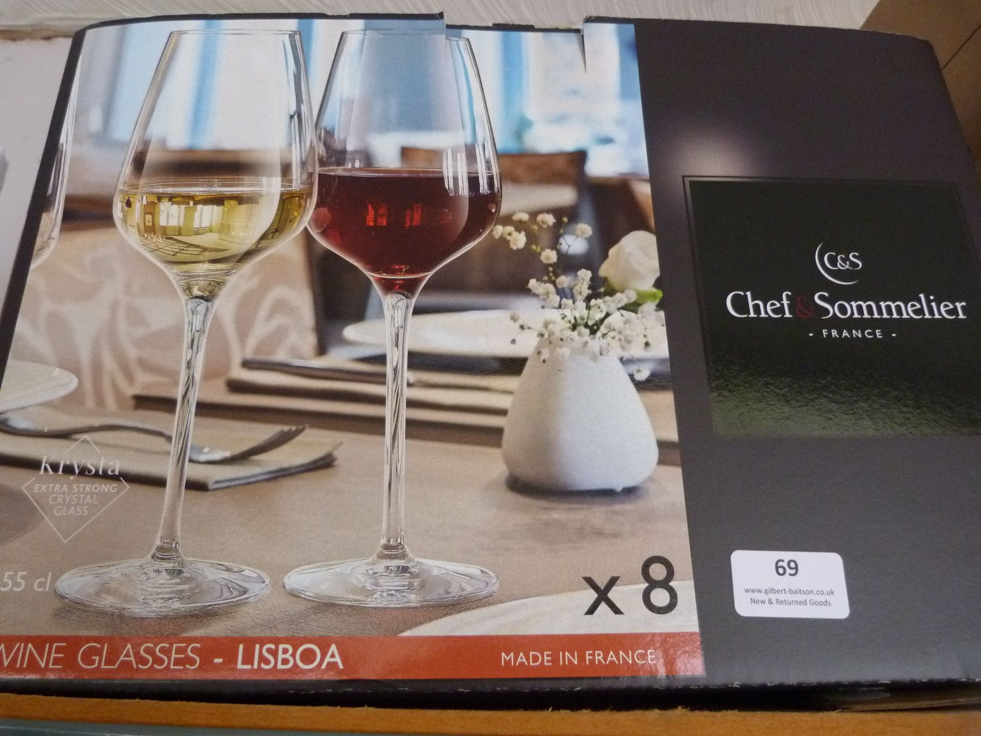 *Chef & Sommelier Wine Glasses x8