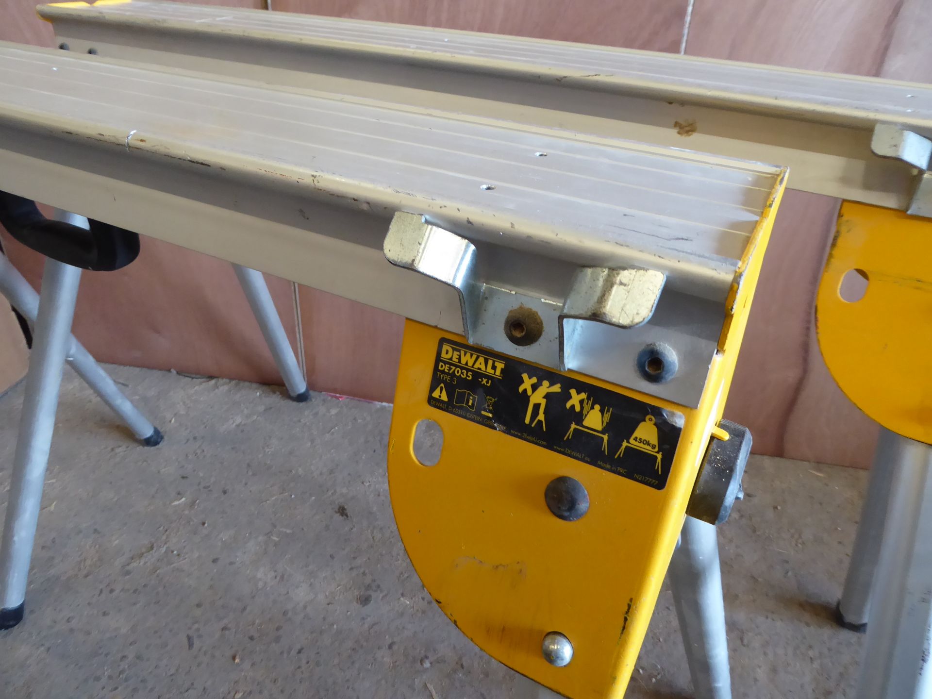 * DeWalt DE7035 heavy duty work support stand - saw horse (sold as pair) - Image 2 of 3