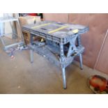* Keter folding work bench with shelves