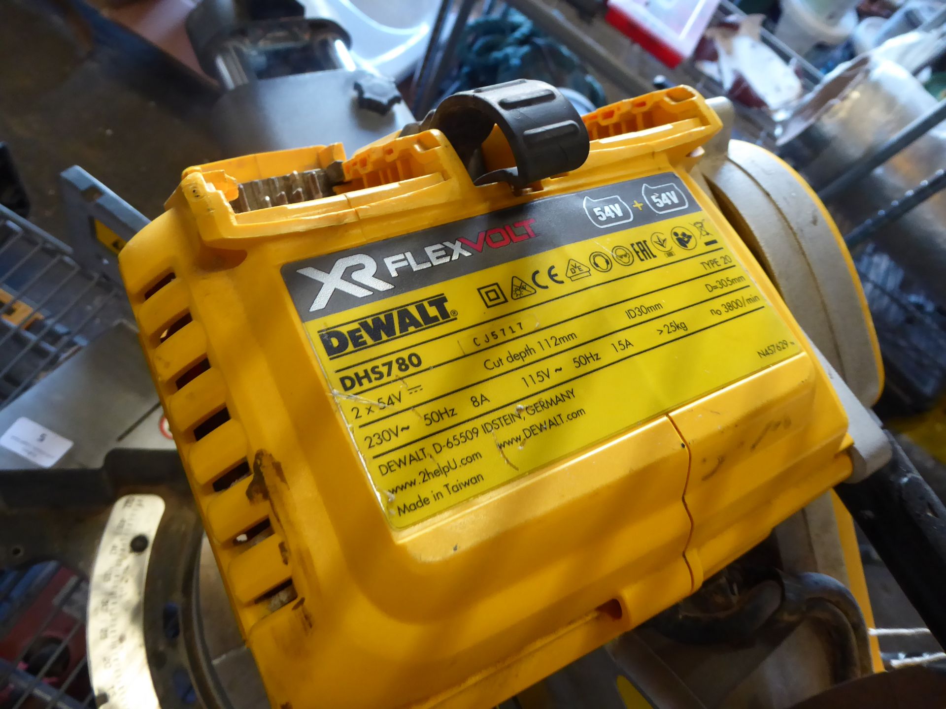 * DeWalt brushless Mitre Saw - DH5780 (powered by 2 x 54v batteries - not included) - Image 2 of 4