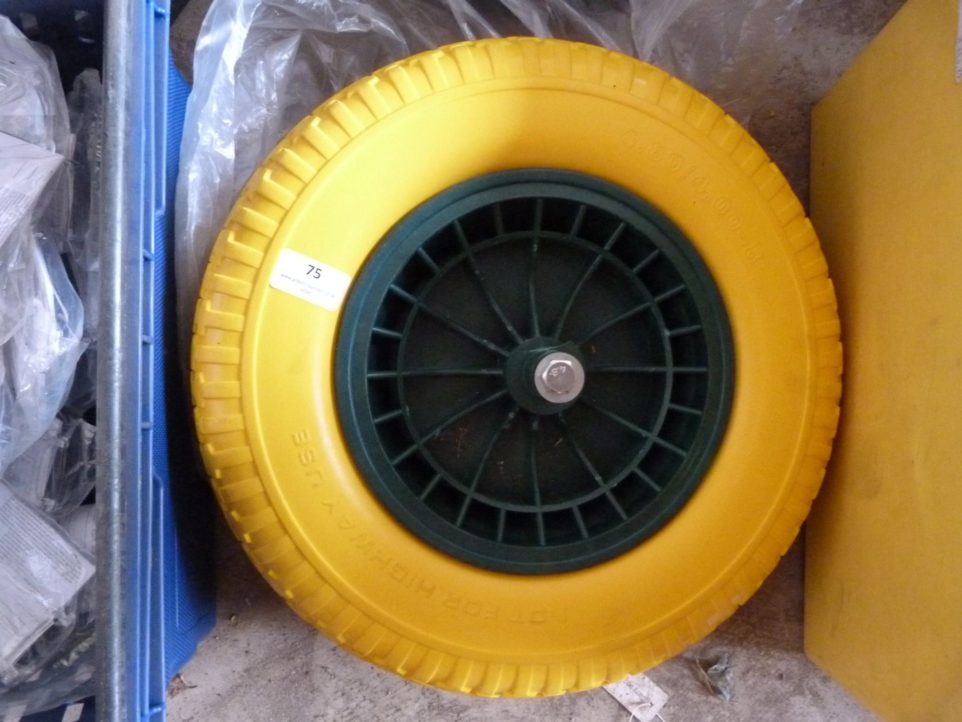 *Yellow Wheelbarrow Tyre (new)