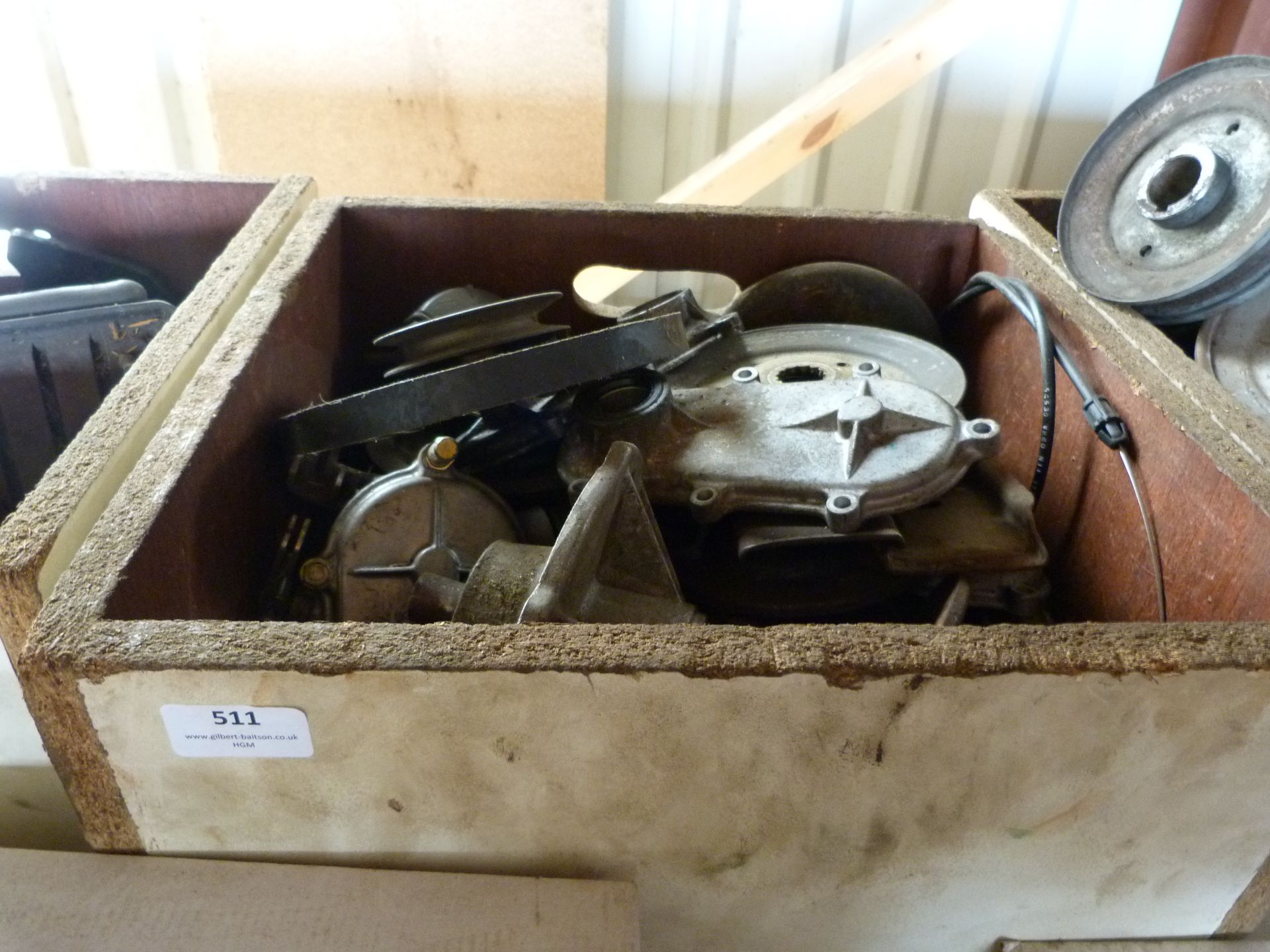 *Box of Blades, Pulleys, End Caps, etc.