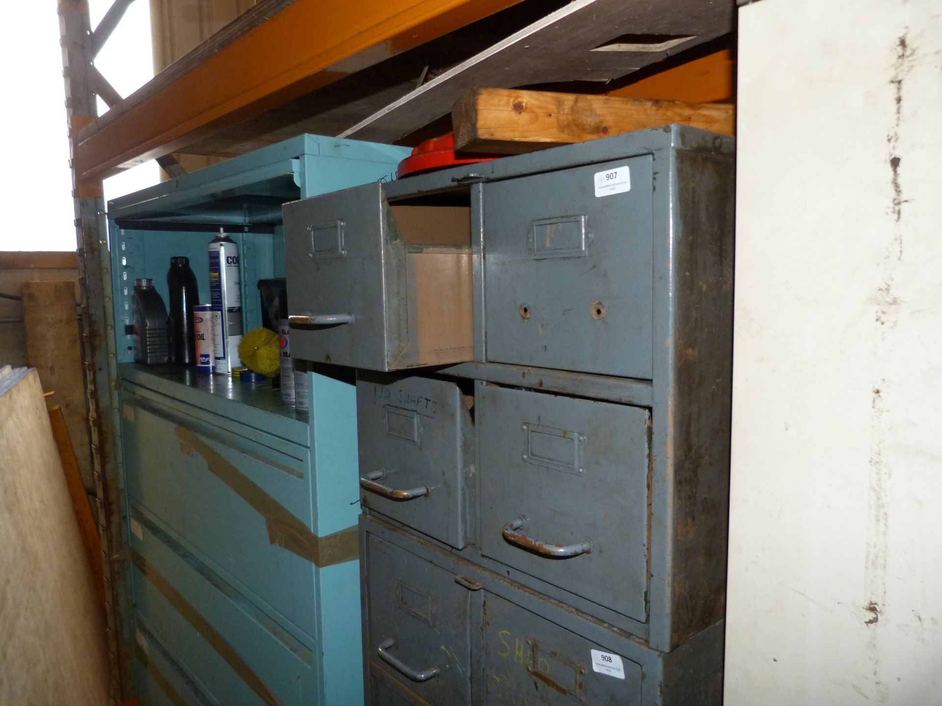 *Set of Four Engineers Drawers and Contents