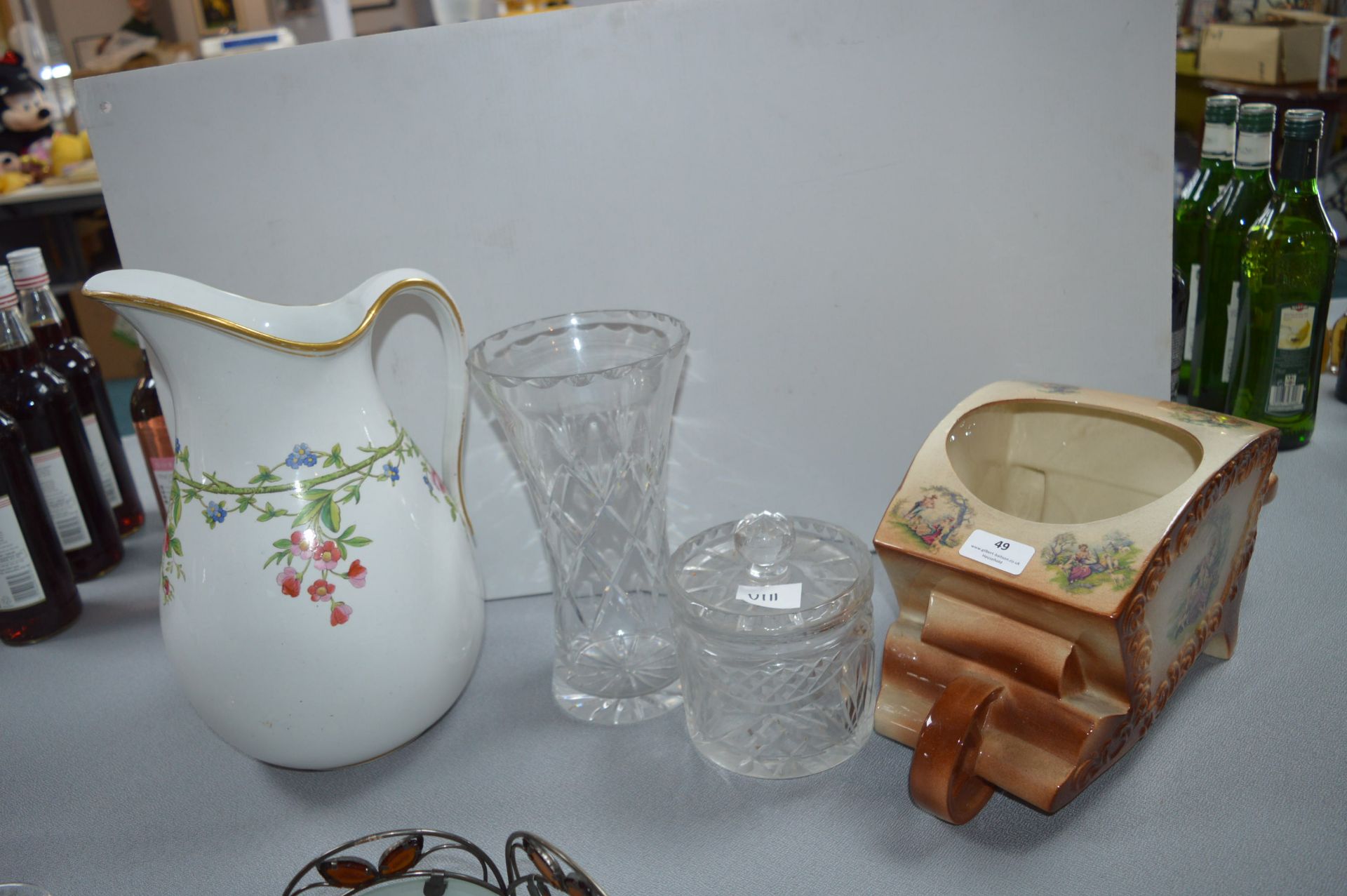 Victorian Floral Jugs, Vases, etc.