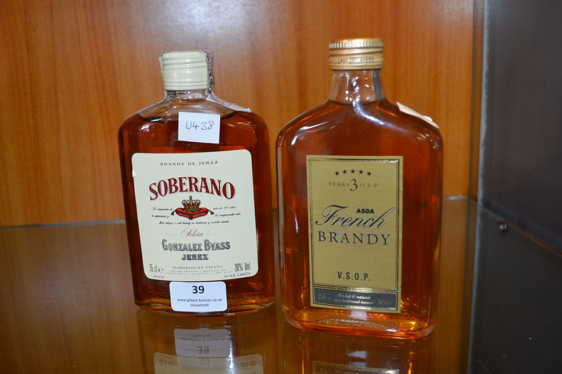 Soberano Spanish Brandy 35cl and VSOP French Brand