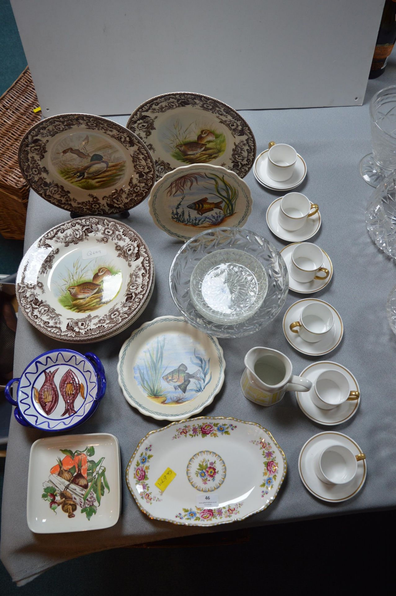 Spode Bird Plates, Coffee Canteens, etc. - Image 2 of 2