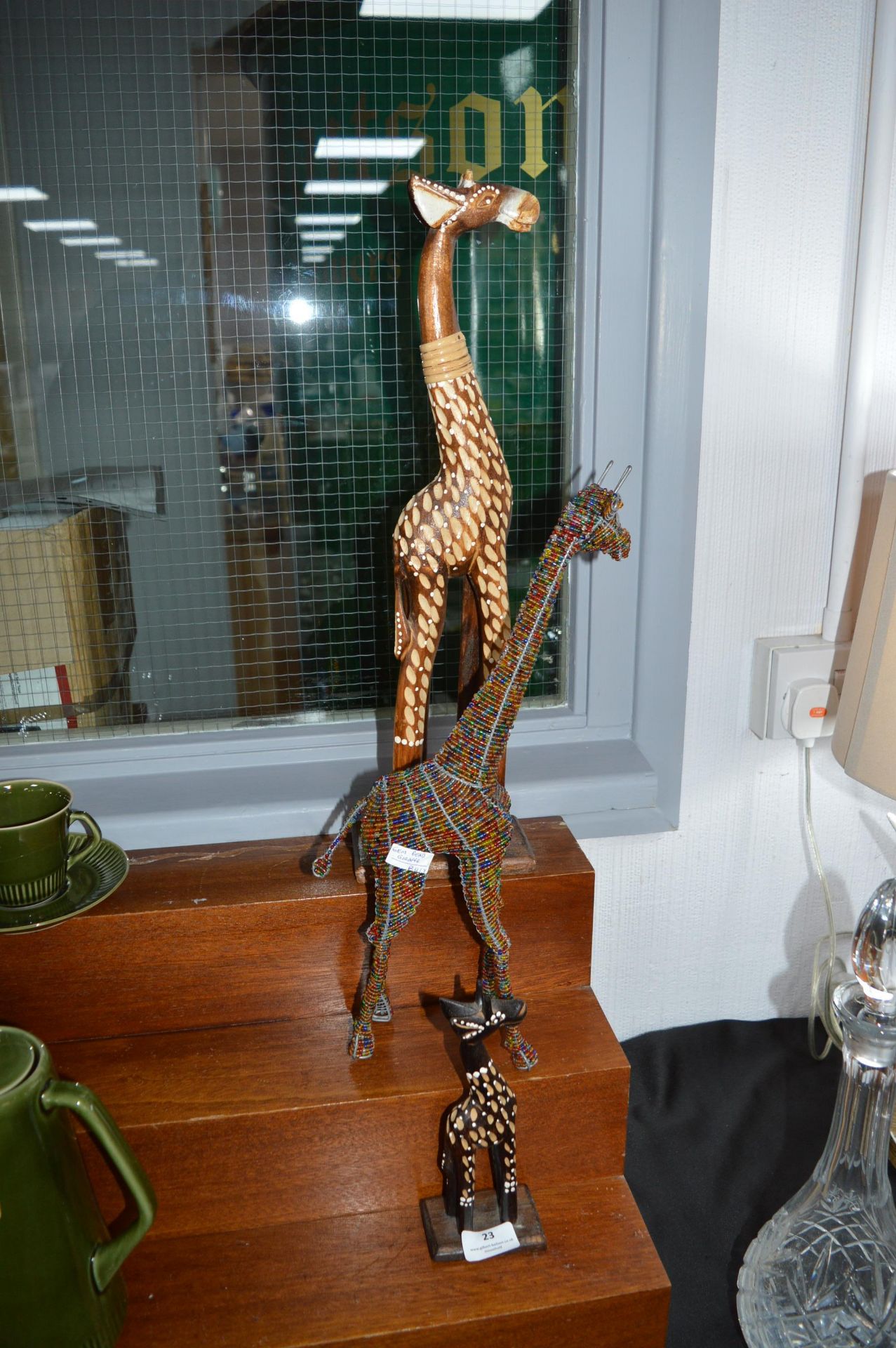 Three Decorative Giraffes