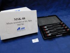 * 3x MSK-08 Micro screwdriver kit, 8 pcs