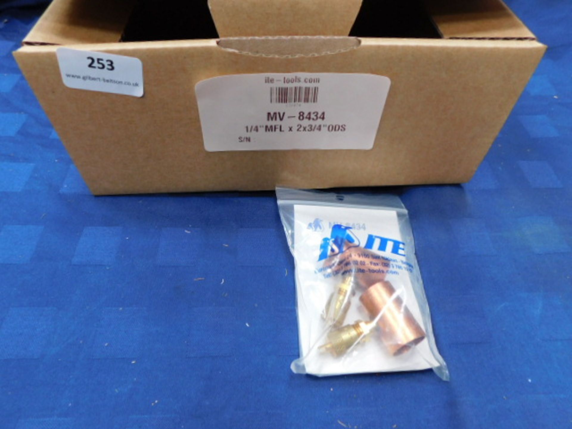 * 2x MV-8434 Copper tee 3/4" & body