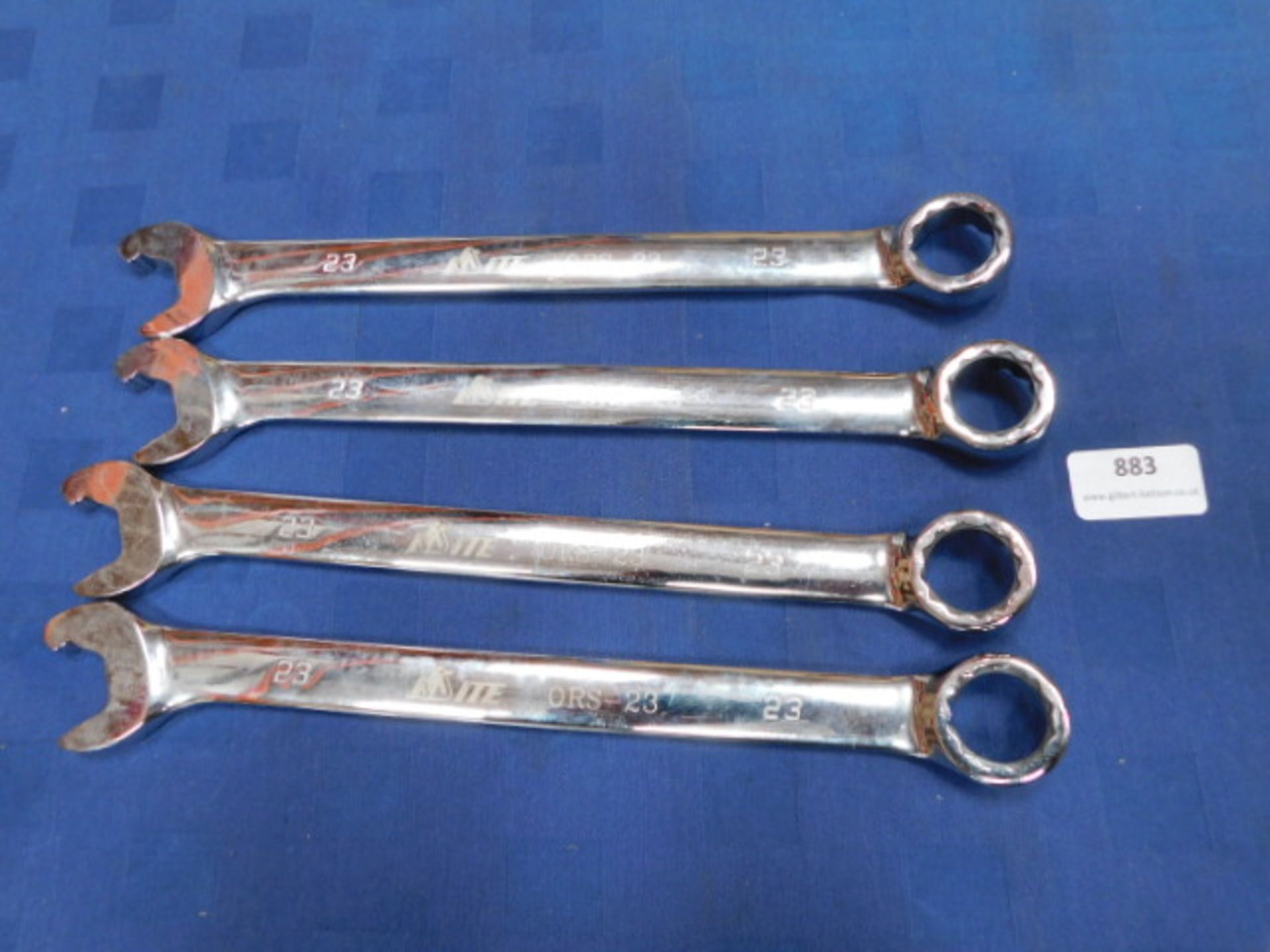* 4x 23mm Spanners