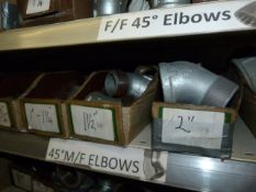 *Shelf of Various 45° Pipe Elbows