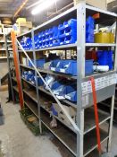 *6ft Two Bay Metal Shelving Unit with Wooden Shelves