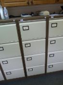 *Four Drawer Foolscap Filing Cabinet (coffee & cream)