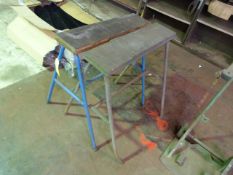 *Pair of A-Frame Trestles with Rubberised Tops 75cm wide, 82cm tall