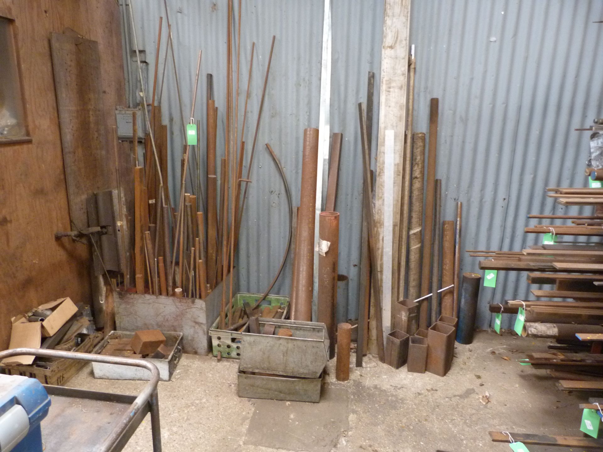 *Large Quantity of Steel Bar, Pike Blocks, Box Section, etc.