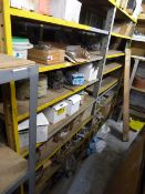 *Contents of Shelving Unit to Include Various Fibre Ropes, Nylon Ropes, Pins, Screws, etc.