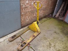 *Yellow Pallet Truck