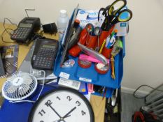 *Quantity of Office Sundries; Calculators, Scissor, Clocks, Clipboard, Notepads, etc.