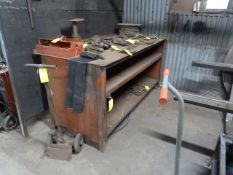 *Steel Workbench with Two Undershelves and Upstand to Rear