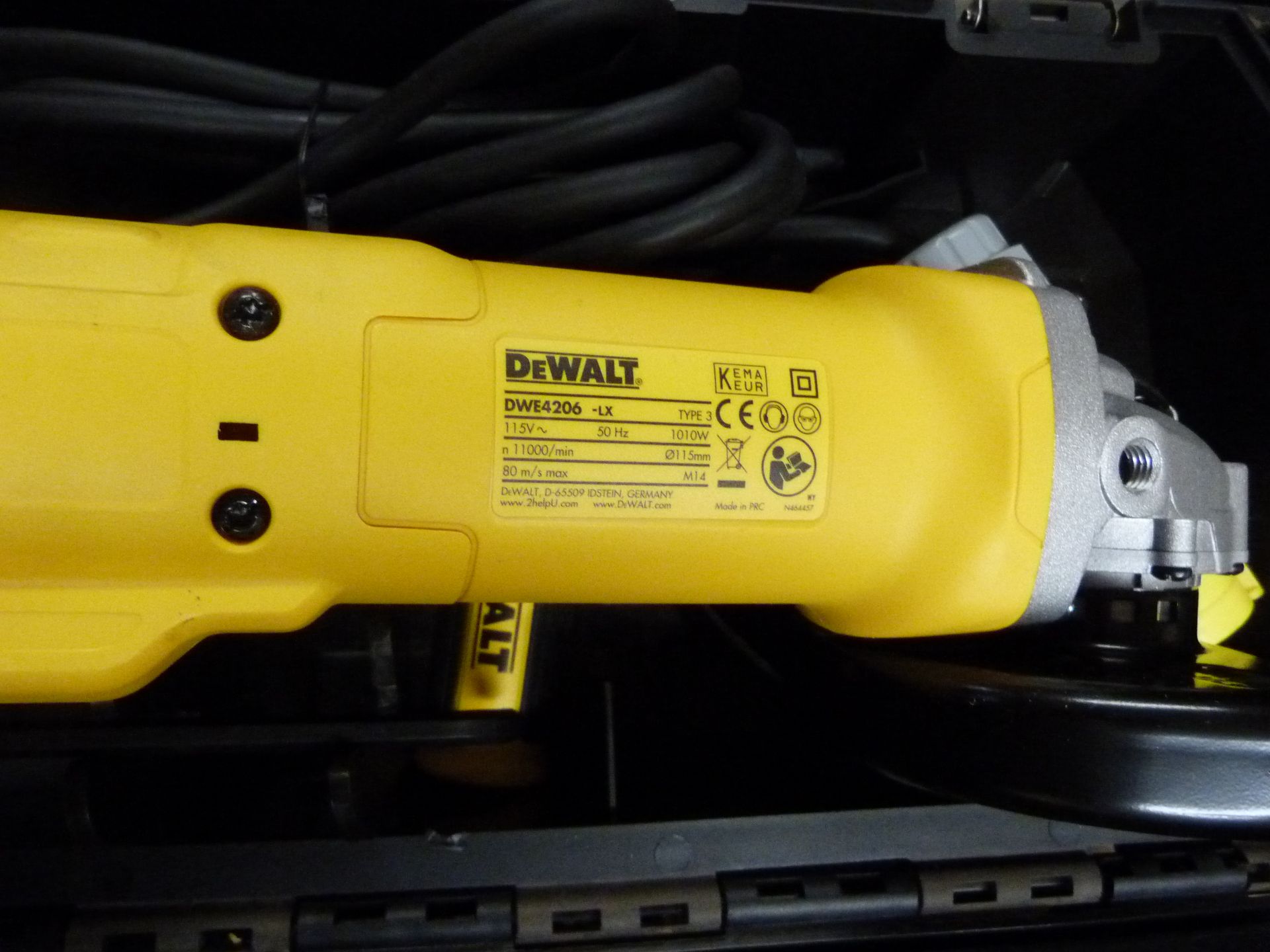 *Dewalt DWE 4206 4.5" Angle Grinder (new) - Image 2 of 3