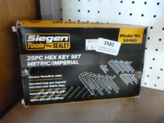 *25pc Hex Key Set (metric and imperial)