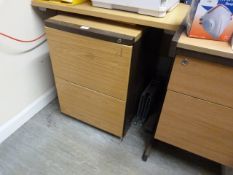 *Small Office Desk and a Two Drawer Pedestal